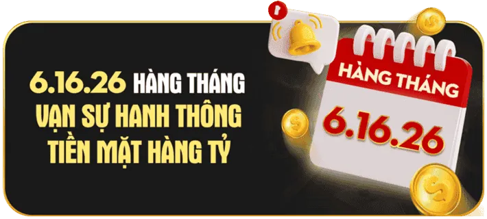 Thưởng Chào Mừng Tiền Mặt